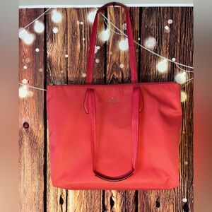 Kate Spade Coral Tote and Pouch Set